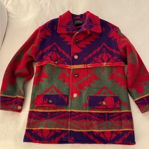 Ralph Lauren Red and Green Wool Jacket